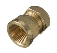 Brass Compression Female Iron Straight - 8mm x 1/4in BSP